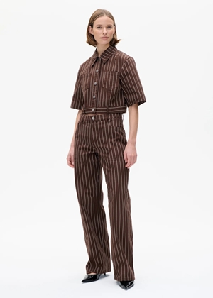 Majsa jakke Creme Brown Pinstripe Baum Und Pferdgarten 